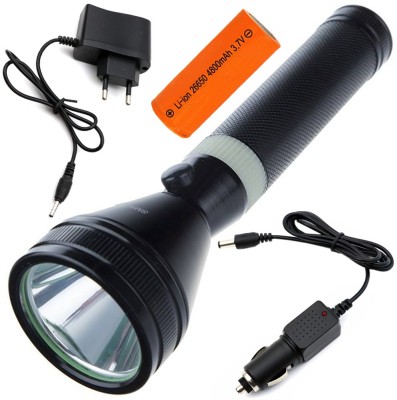 RP 3 Mode High Power Waterproof Torchlight 13W Flashlight Torch SMALL SUN T95 Torch Torch(Black, 20 cm, Rechargeable)