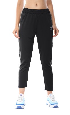 CHKOKKO Striped Women Grey, Black Track Pants