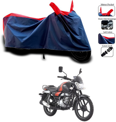 SEBONGO Waterproof Two Wheeler Cover for Bajaj(Red)