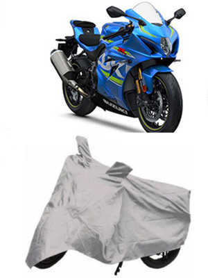 RPSENTTERPR Waterproof Two Wheeler Cover for Suzuki(GSX, Silver)