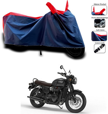 SEBONGO Waterproof Two Wheeler Cover for Triumph(Red, Blue)
