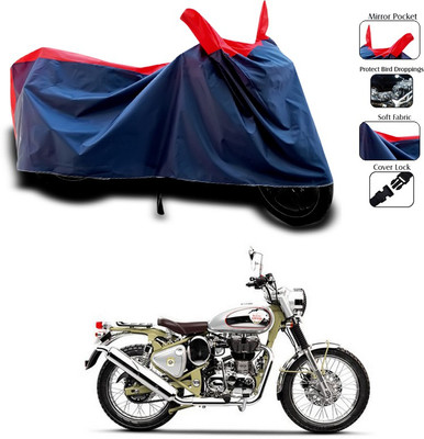 SEBONGO Waterproof Two Wheeler Cover for Royal Enfield(Red, Blue)