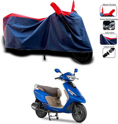 SEBONGO Waterproof Two Wheeler Cover for TVS(Red)