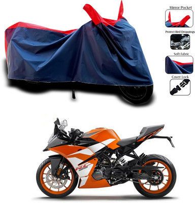 SEBONGO Waterproof Two Wheeler Cover for KTM(Red, Blue)