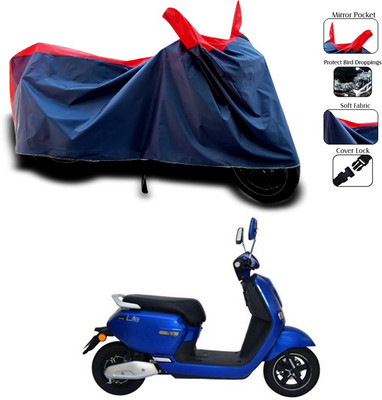 SEBONGO Waterproof Two Wheeler Cover for Okinawa(Red)