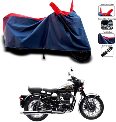 SEBONGO Waterproof Two Wheeler Cover for Royal Enfield(Red, Blue)
