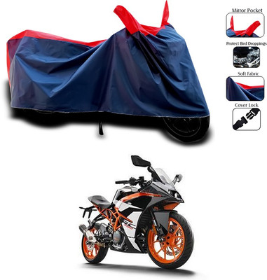 SEBONGO Waterproof Two Wheeler Cover for KTM(Red, Blue)