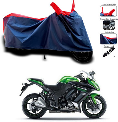 SEBONGO Waterproof Two Wheeler Cover for Kawasaki(Red, Blue)