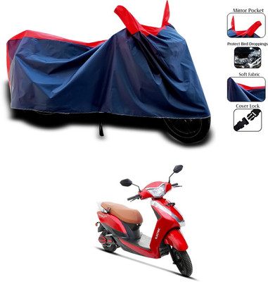 SEBONGO Waterproof Two Wheeler Cover for Ampere(Red)