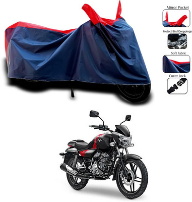 SEBONGO Waterproof Two Wheeler Cover for Bajaj(Red)