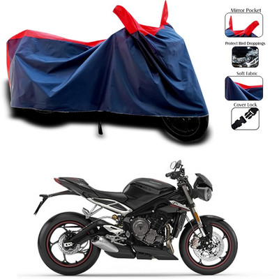SEBONGO Waterproof Two Wheeler Cover for Triumph(Red, Blue)