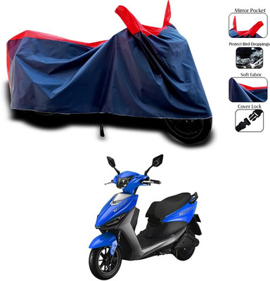 SEBONGO Waterproof Two Wheeler Cover for Indus(Red)