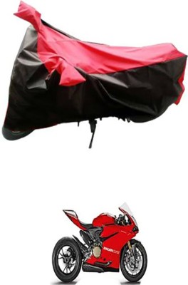 Blossom Trendz Two Wheeler Cover for Ducati(Red, Black)