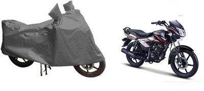 MOTOWORLD Waterproof Two Wheeler Cover for TVS(Phoenix 125, Grey)