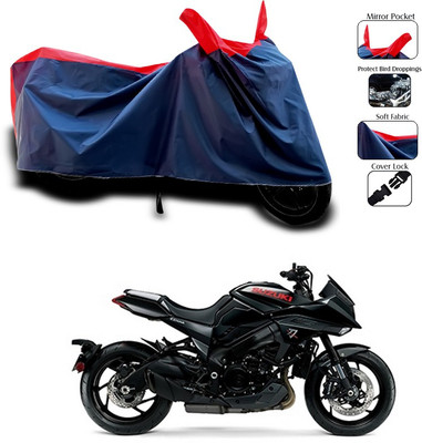 SEBONGO Waterproof Two Wheeler Cover for Suzuki(Red)