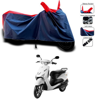 SEBONGO Waterproof Two Wheeler Cover for Indus(Red)
