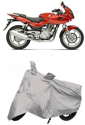 RPSENTTERPR Waterproof Two Wheeler Cover for Bajaj(Pulsar 220 DTS-i, Silver)