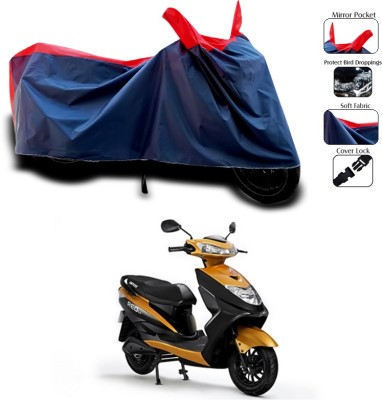 SEBONGO Waterproof Two Wheeler Cover for Ampere(Red, Blue)