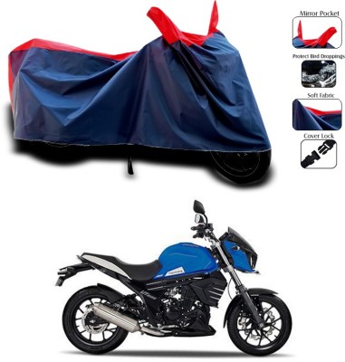 SEBONGO Waterproof Two Wheeler Cover for Mahindra(Red, Blue)