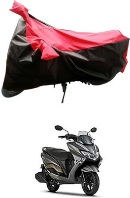 Blossom Trendz Two Wheeler Cover for Suzuki(Red, Black)