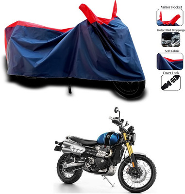 SEBONGO Waterproof Two Wheeler Cover for Triumph(Red, Blue)