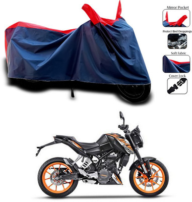 SEBONGO Waterproof Two Wheeler Cover for KTM(Red, Blue)