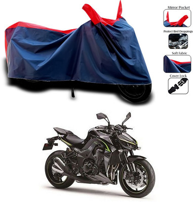 SEBONGO Waterproof Two Wheeler Cover for Kawasaki(Red, Blue)