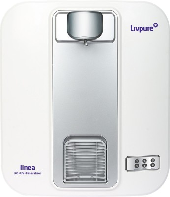 LIVPURE LINEA 5 L RO + UV + Mineraliser Water Purifier  (White)