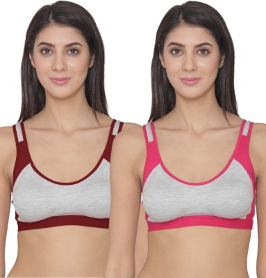 N-gal NSCB01 Women Sports Non Padded Bra(Multicolor)