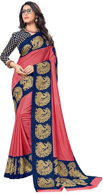 SGM Self Design, Printed, Applique Daily Wear Art Silk Saree(Multicolor)