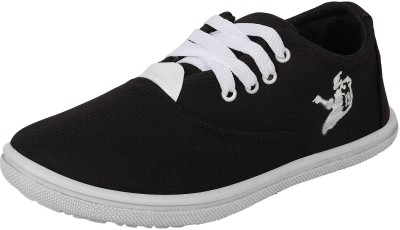 Kzaara Stylish shoes Sneakers For Men(Black, White , 8)