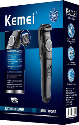 Kemei KM-5013 Professional Rechargeable and Cordless Hair Clipper Runtime: 60 min Trimmer for Men & Women