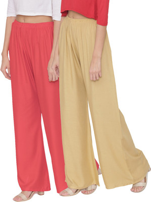 N-gal Flared Women Multicolor Trousers