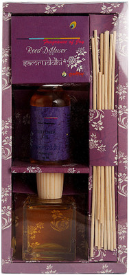 Sugandhim Blaze Diffuser Set Samruddhi Reed Diffuser Set 200 ML(200 ml)