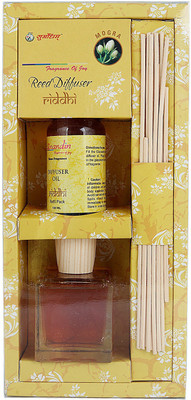 Sugandhim Mogra Diffuser Set Riddhi Reed Diffuser Set 200 ML(200 ml)