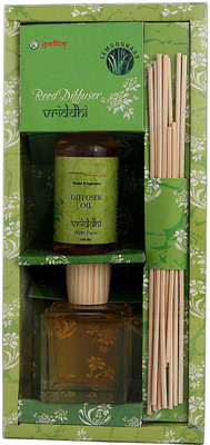 Sugandhim Lemongrass Diffuser Set Vriddhi Reed Diffuser Set 200 ML(200 ml)