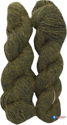 WOAFASHIONS Feather Wool Hand Knitting Yarn (Mehandi Green) (Hanks-200gms)