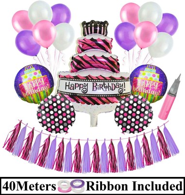 AMFIN Happy Birthday Foil Balloons(Set of 112)