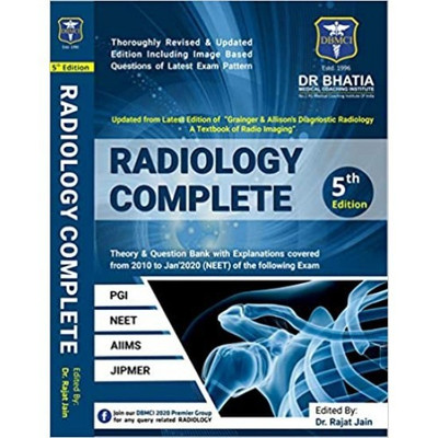 RADIOLOGY COMPLETE BY DBMCI 2020 by DR. RAJAT JAIN(Paperback, Dr. Rajat Jain)