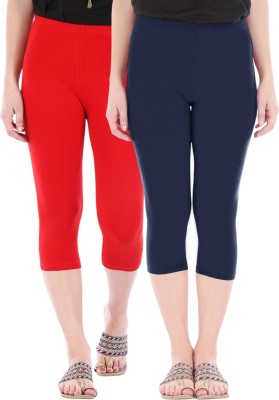 Buy That Trendz Capri Leggings Women Red, Blue Capri