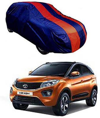 RAIN SPOOF Car Cover For Tata Nexon (Without Mirror Pockets)(Red, Blue)