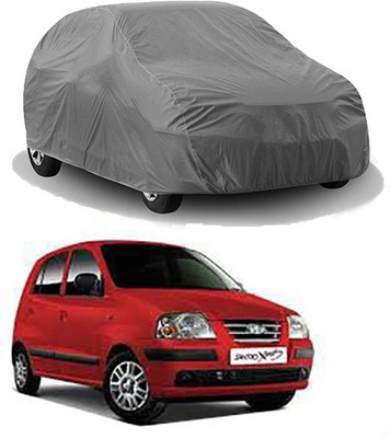 RAIN SPOOF Car Cover For Hyundai Santro Xing (Without Mirror Pockets)(Grey)