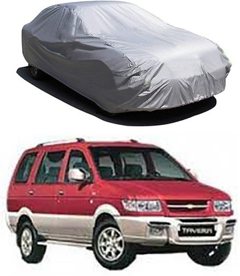 RAIN SPOOF Car Cover For Chevrolet Tavera (Without Mirror Pockets)(Silver)