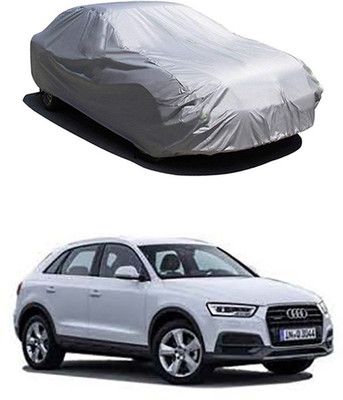 MotohunK Car Cover For Audi Q3 (Without Mirror Pockets)(Silver)
