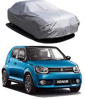 MotohunK Car Cover For Maruti Suzuki Ignis (Without Mirror Pockets)(Silver)