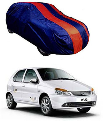 MotohunK Car Cover For Tata Indica eV2 (Without Mirror Pockets)(Red, Blue)