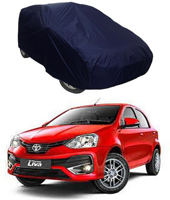 RAIN SPOOF Car Cover For Toyota Etios Liva (Without Mirror Pockets)(Blue)