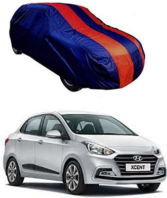 RAIN SPOOF Car Cover For Hyundai Xcent (Without Mirror Pockets)(Red, Blue)