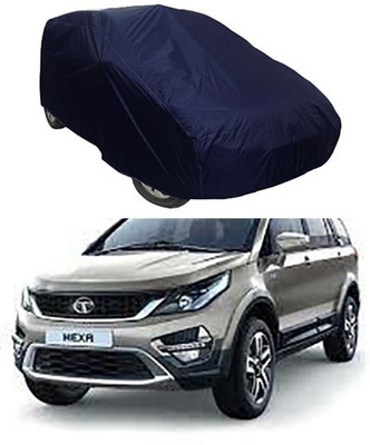 MotohunK Car Cover For Tata Hexa (Without Mirror Pockets)(Blue)