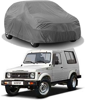 RAIN SPOOF Car Cover For Maruti Suzuki Gypsy (Without Mirror Pockets)(Grey)